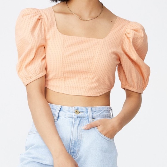 NWT Cotton on Blouse Peach color size Medium - Picture 1 of 6